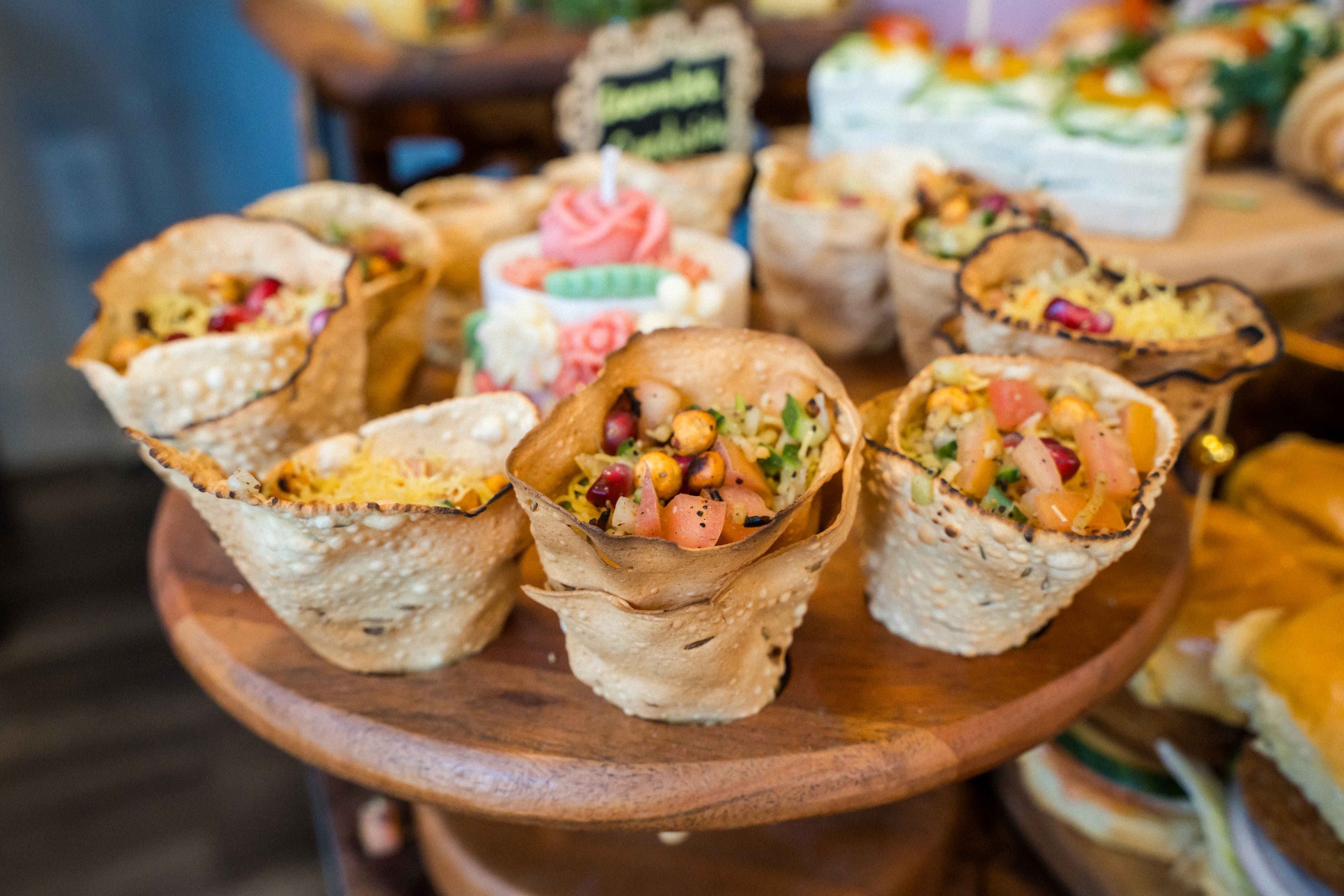 Authentic Indian curry dishes at Kesari Sweets catering