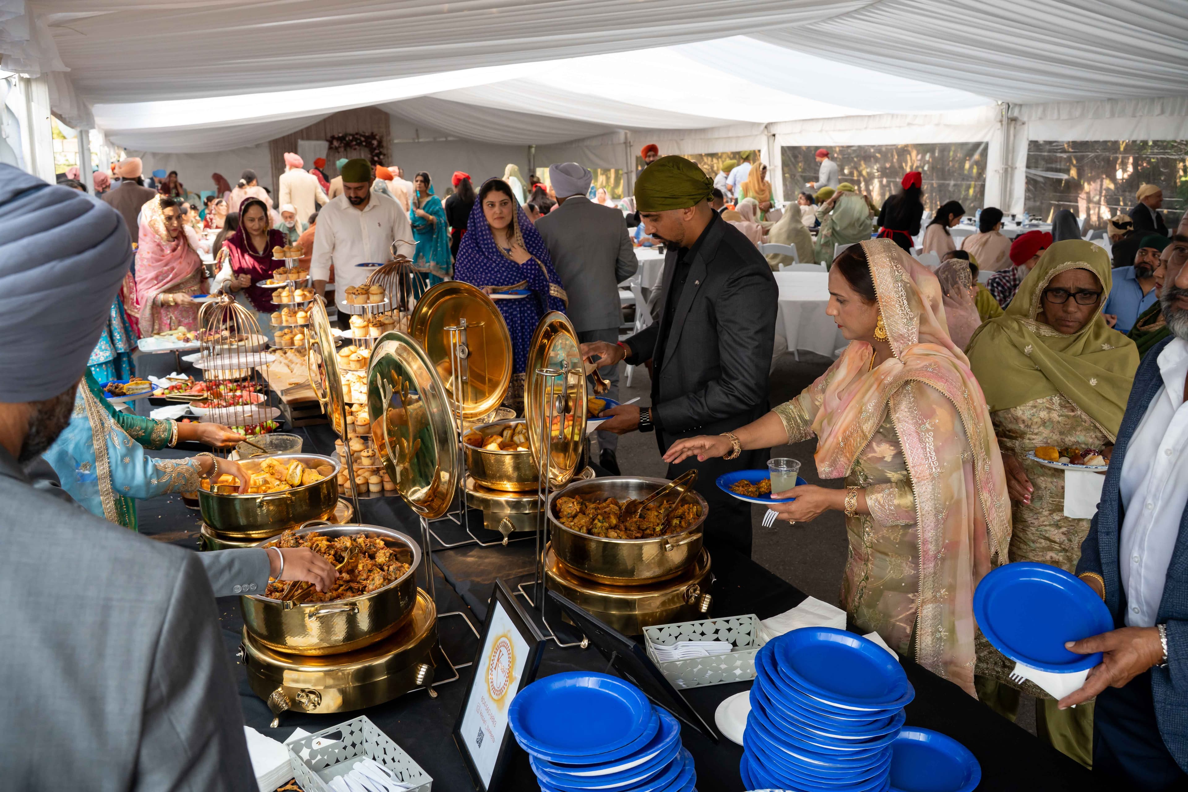 Indian dessert spread at Kesari Sweets celebration